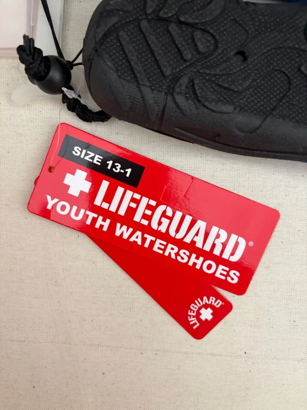 Lifeguard Kids Water Shoes Size 2-3 Pink & Black NWT Girls Youth Beach Pool